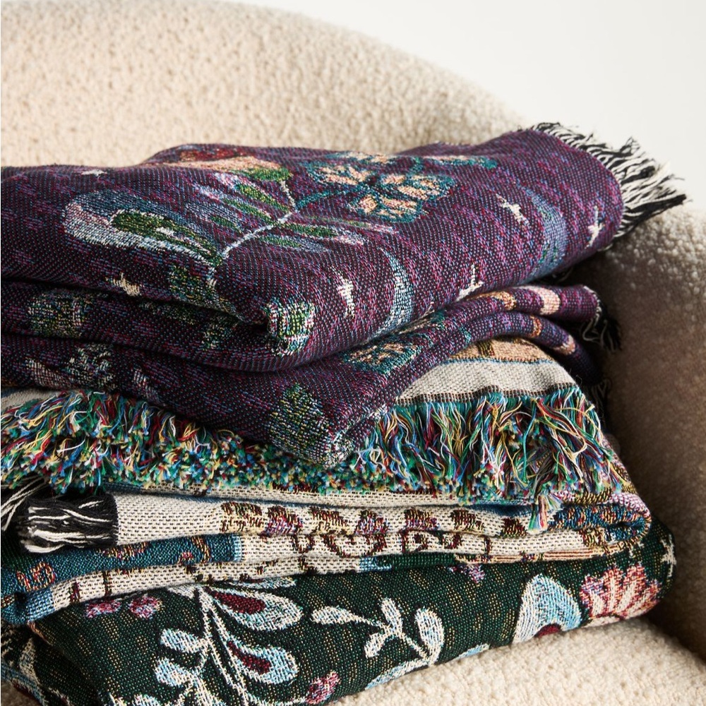 Anthropologie Willa Cotton Woven
Throw Blanket 54" x 72" - Picture 3 of 5